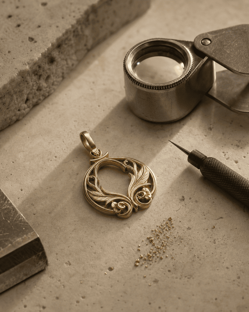 Refined Elodor jewelry displayed in an elegant editorial setting
