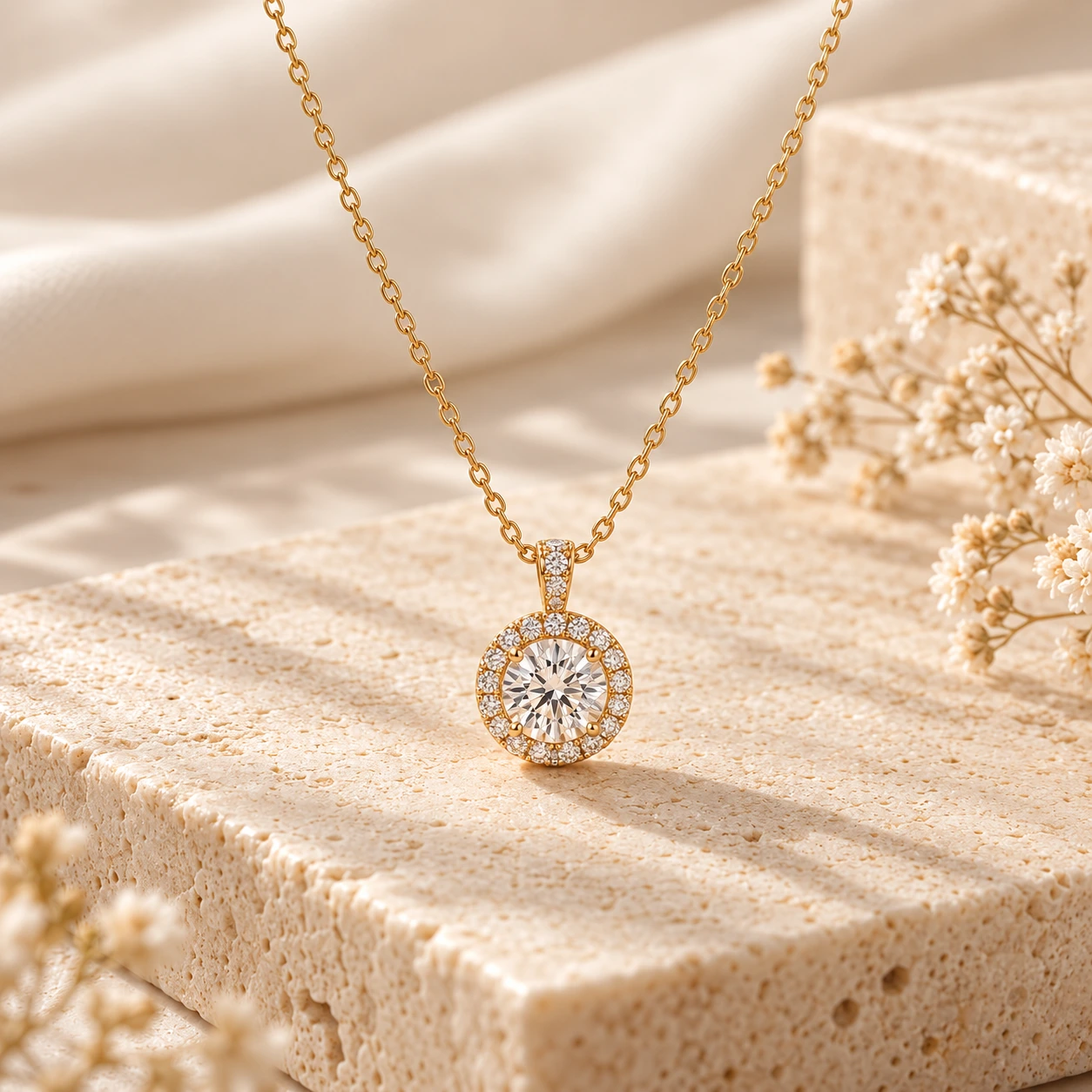 Luxury gold necklaces collection